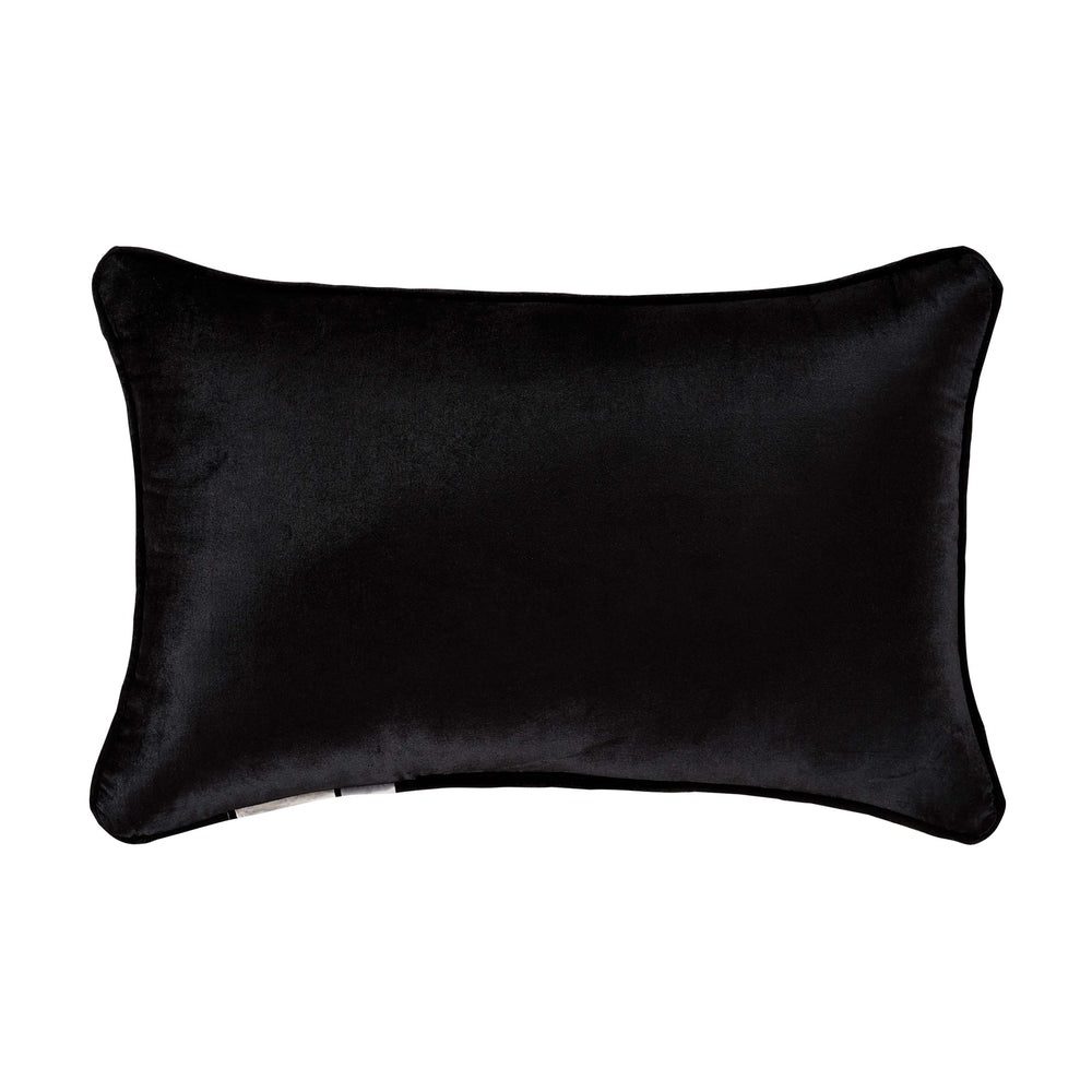 Windham Black Square Embellished Decorative Throw Pillow 18 x 18 By –  Latest Bedding