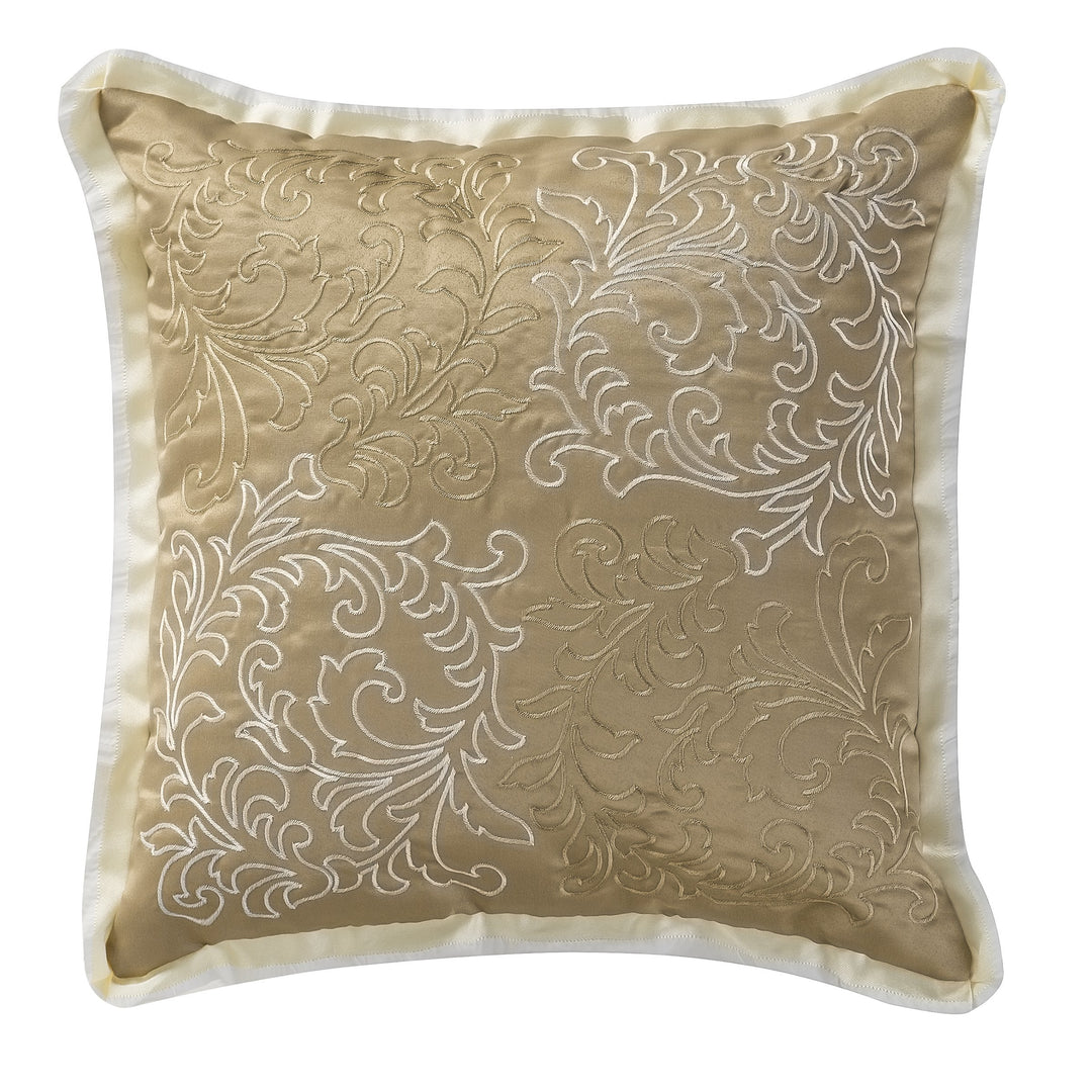 Ansonia Ivory Square Dec Pillow 16"W x 16"L Throw Pillows By Waterford