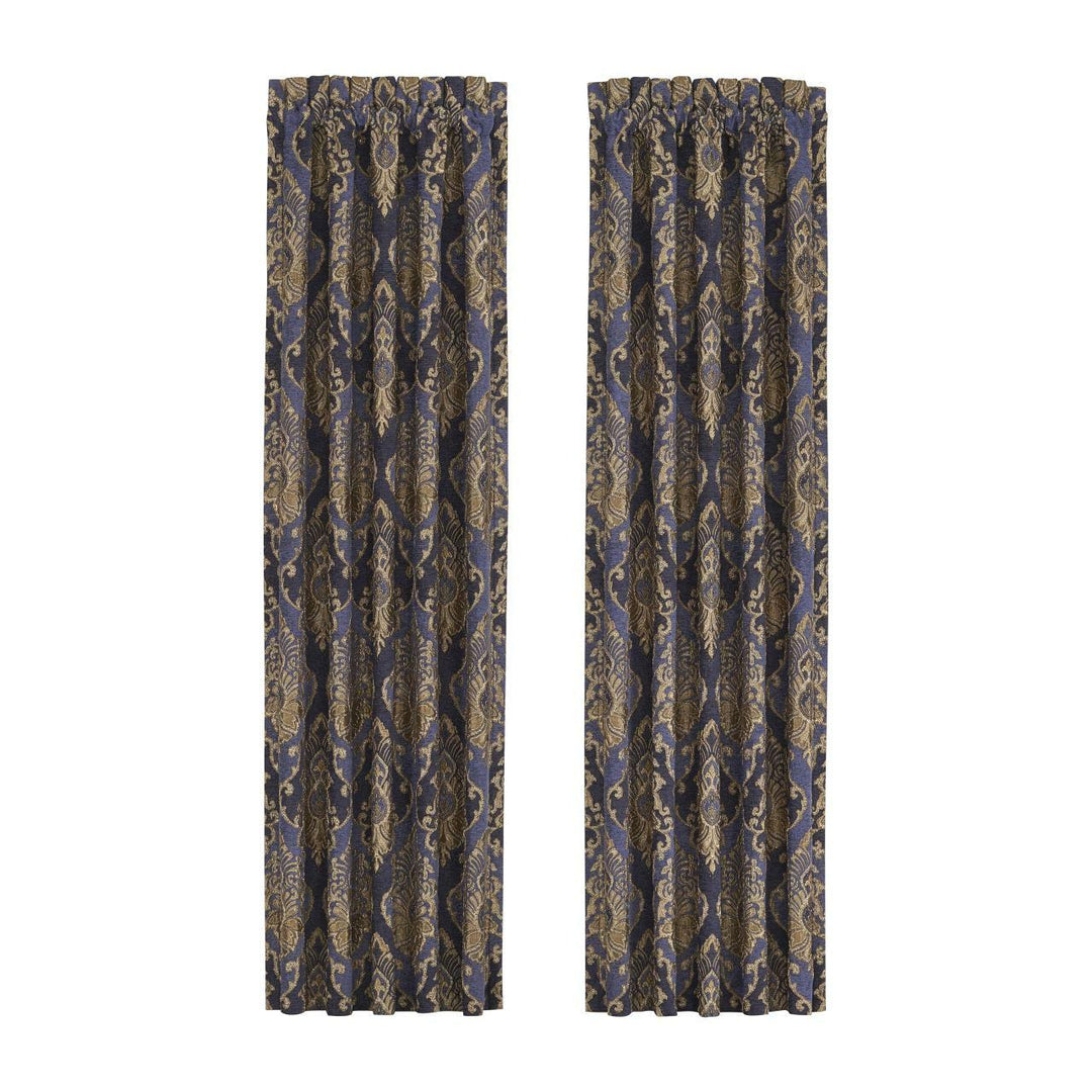Woodstock Indigo Window Panel Pair (Set of 2) Window Panels By J. Queen New York